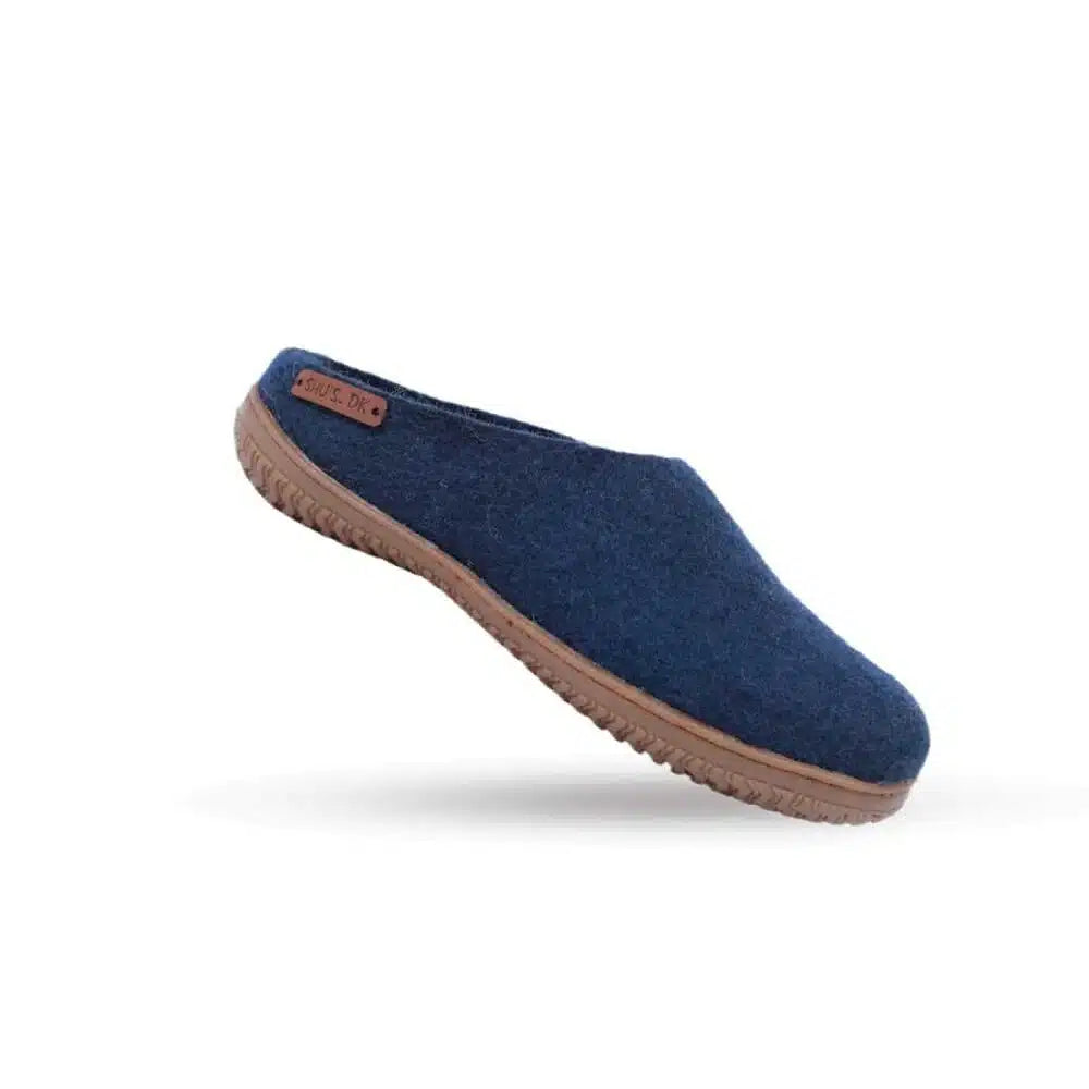 Uldtøffel (100% ren uld) m/Gummisål - Dansk Design fra SHUS