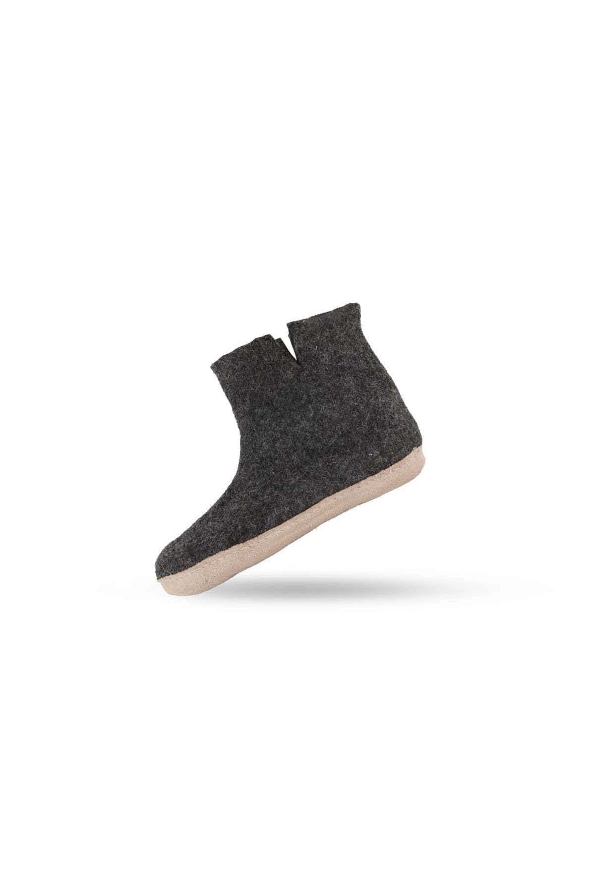 Uldstøvle (100% ren uld) - Model Koks m/sål i skind - Dansk Design fra SHUS