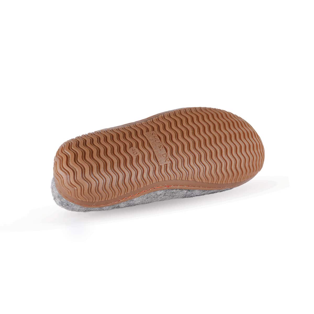 Håndlavede uld hjemmesko fra Shus.dk, lavet af 100% New Zealandsk uld, sikrer varme og komfort. Med natur gummisål. Dansk design.