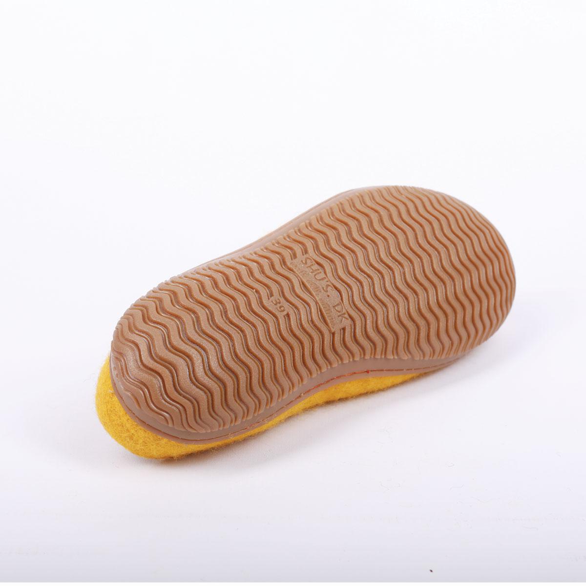 Uldtøffel (100% ren uld) m/Gummisål - Dansk Design fra SHUS