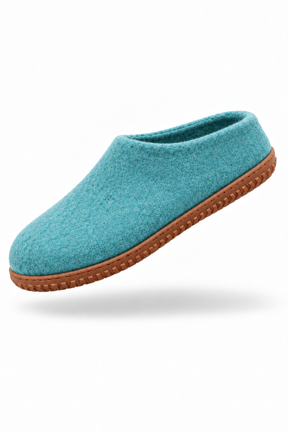 Uldtøffel (100% ren uld) - Model Ocean Mist m/Gummisål