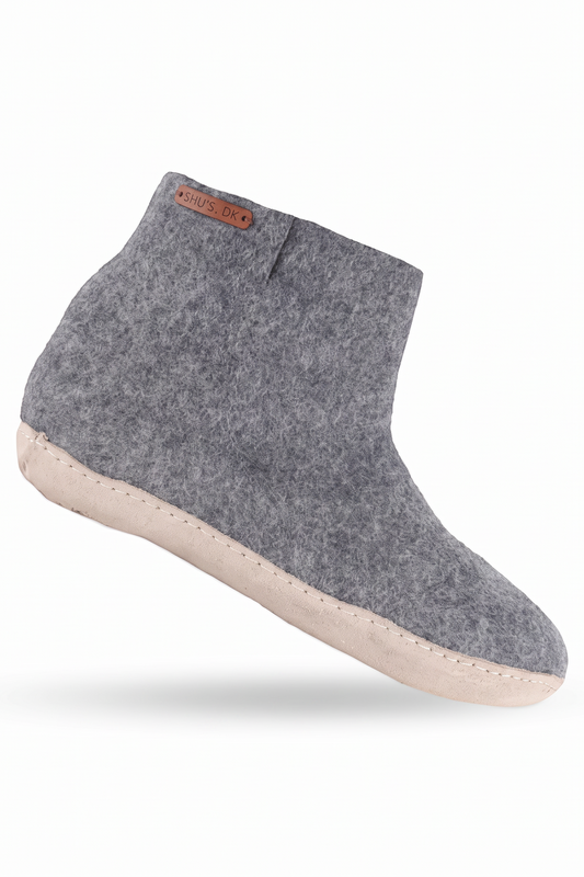 Uldstøvle (100% ren uld) - Model Denim m/sål i skind