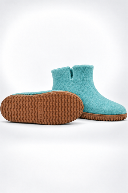 Uldstøvle (100% ren uld) - Model Ocean Mist m/Gummisål