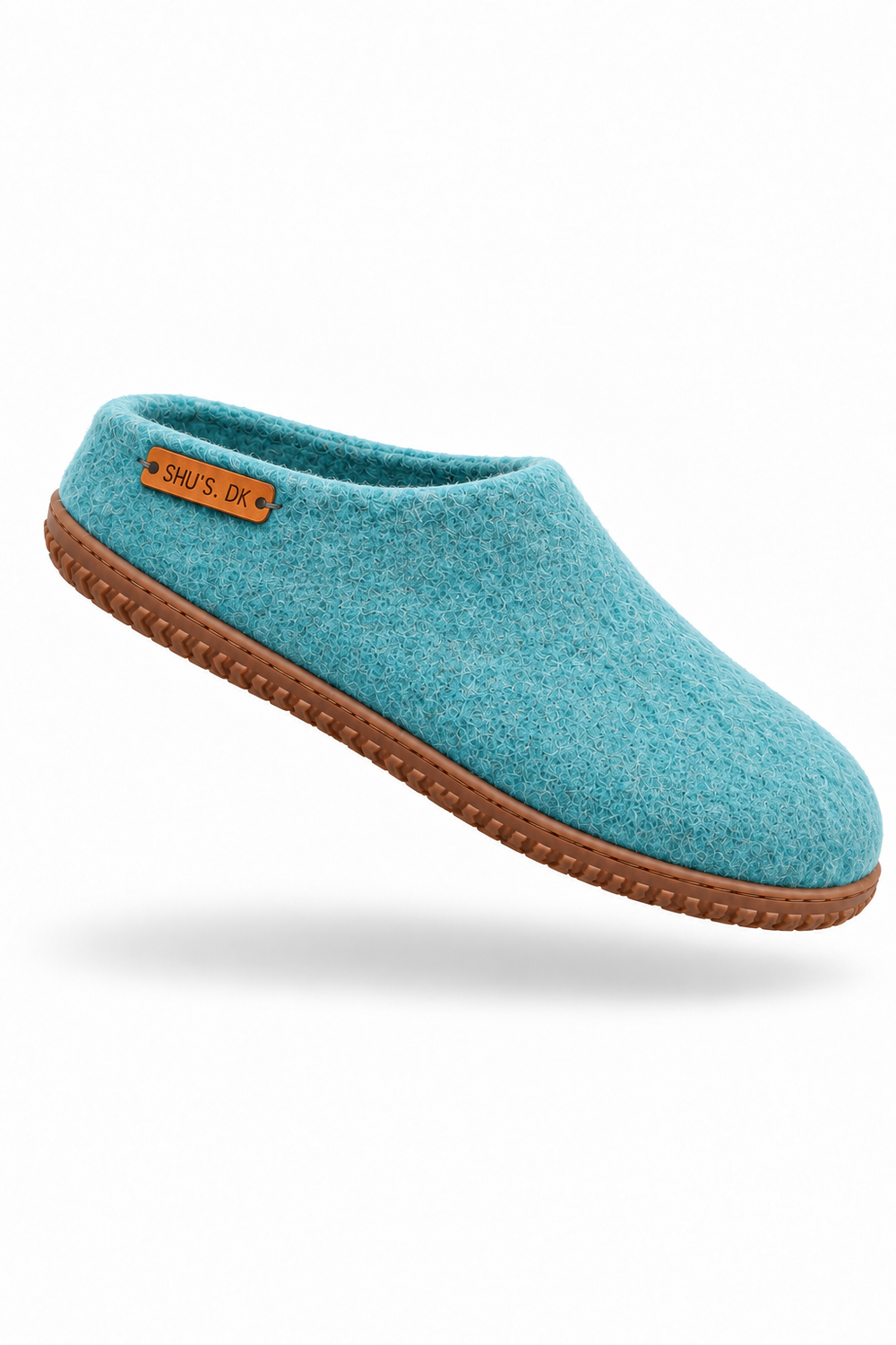 Uldtøffel (100% ren uld) - Model Ocean Mist m/Gummisål