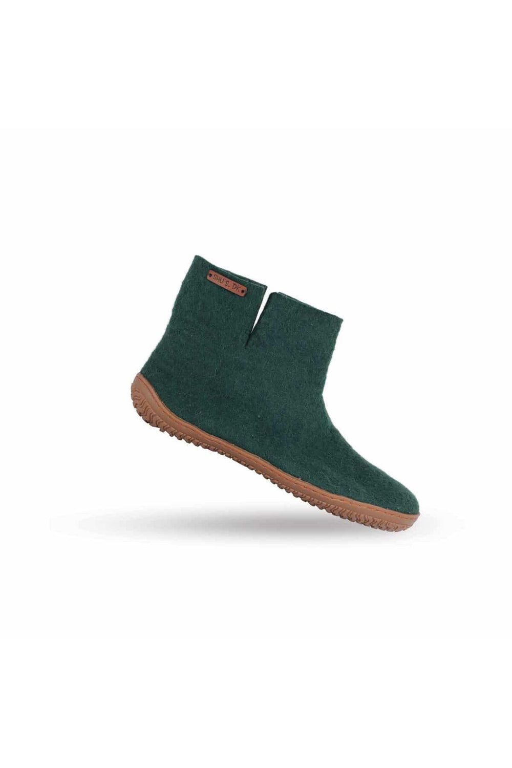 Uldstøvle (100% ren uld) Model Grøn m/gummisål - Dansk Design fra SHUS
