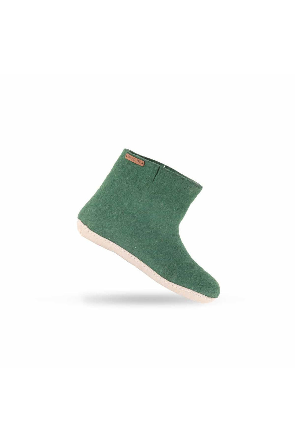 Uldstøvle (100% ren uld) - Model Grøn m/sål i skind - Dansk Design fra SHUS