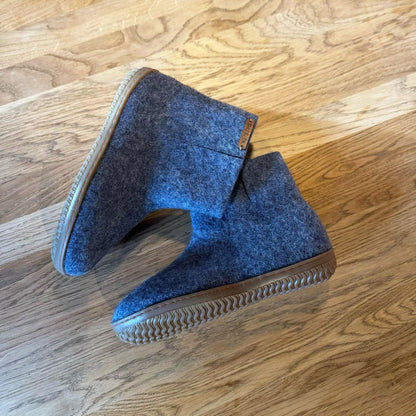Filtstøvle (100% ren uld) - Model Denim m/Gummisål - Dansk Design fra SHUS