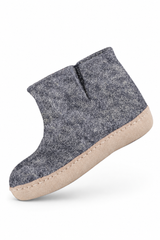 Uldstøvle Børn (100% ren uld) - Model Denim m/sål i skind - Dansk Design fra SHUS