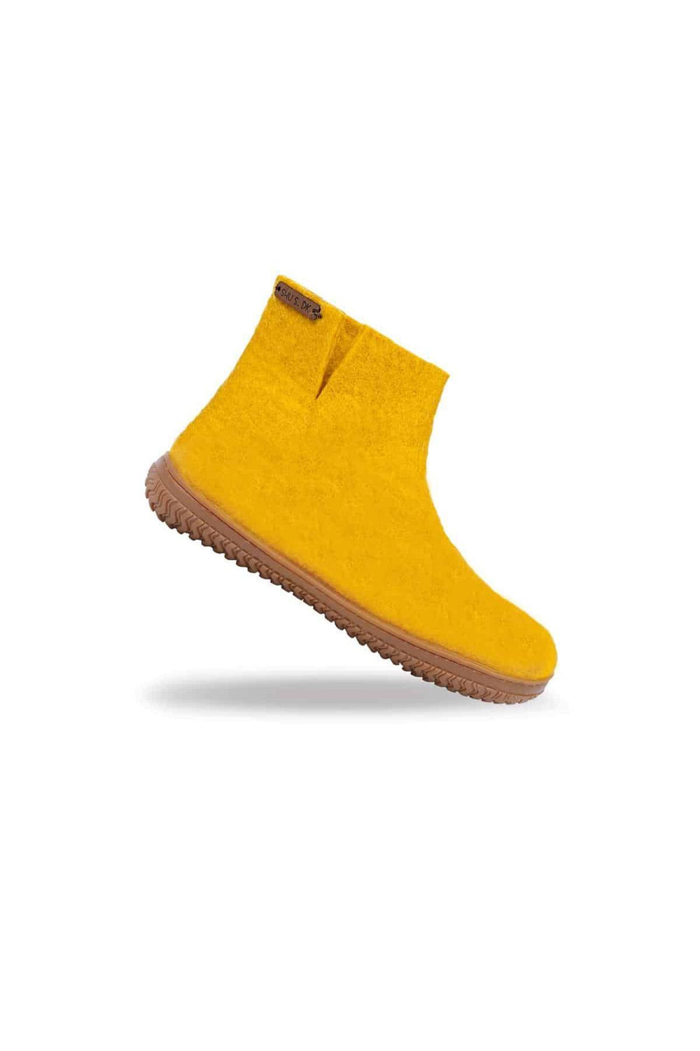 Uldstøvle af 100% ren uld - Model Karry gul m/Gummisål - Dansk Design fra SHUS