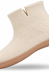 Uldstøvle (100% ren uld) - Model Beige m/Gummisål