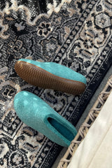 Uld hjemmesko (100% ren uld) - Model Ocean Mist m/Gummisål
