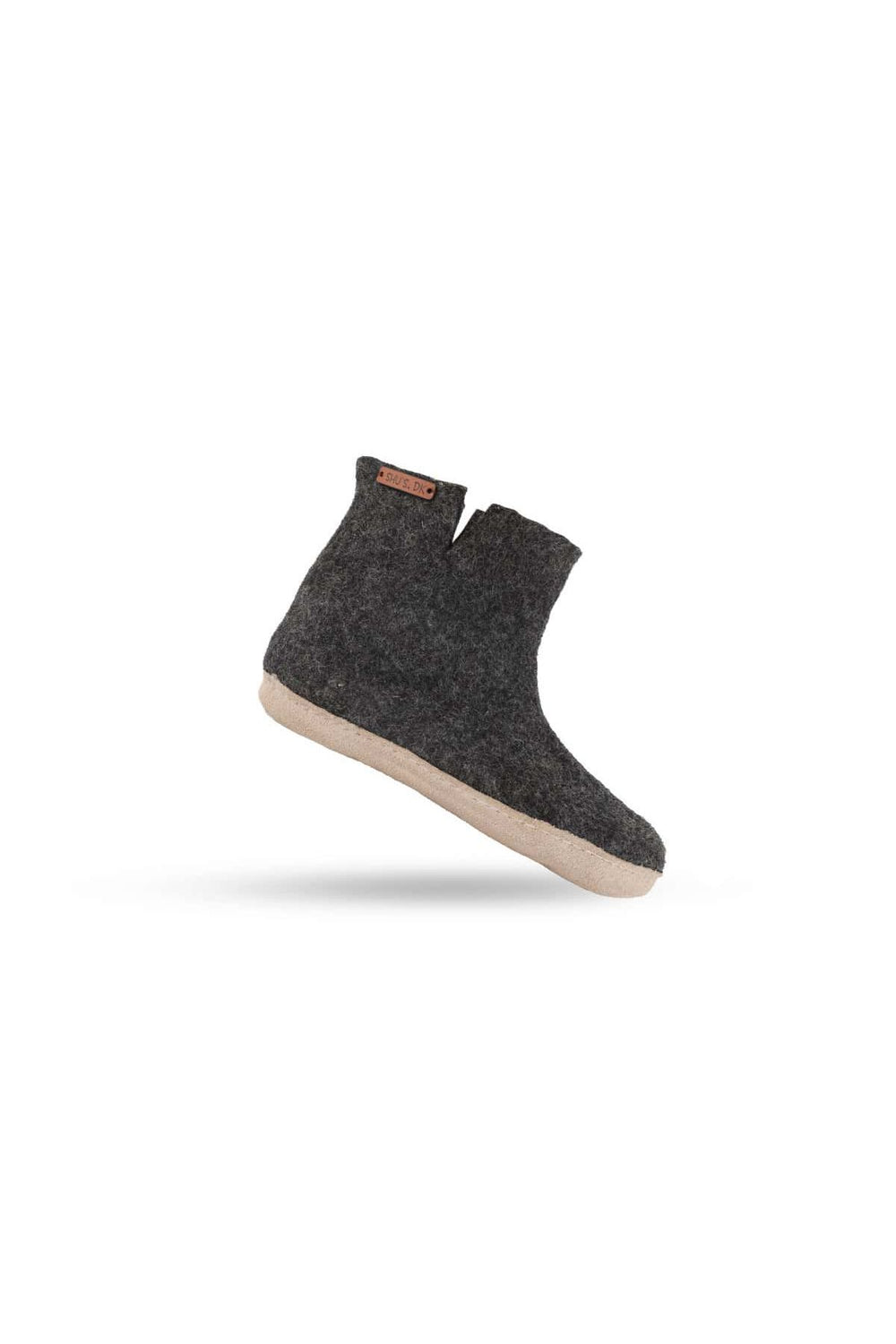 Uldstøvle (100% ren uld) - Model Koks m/sål i skind - Dansk Design fra SHUS
