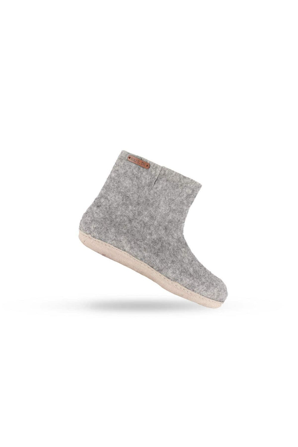 Uldstøvle (100% ren uld) - Model Grå m/sål i skind - Dansk Design fra SHUS