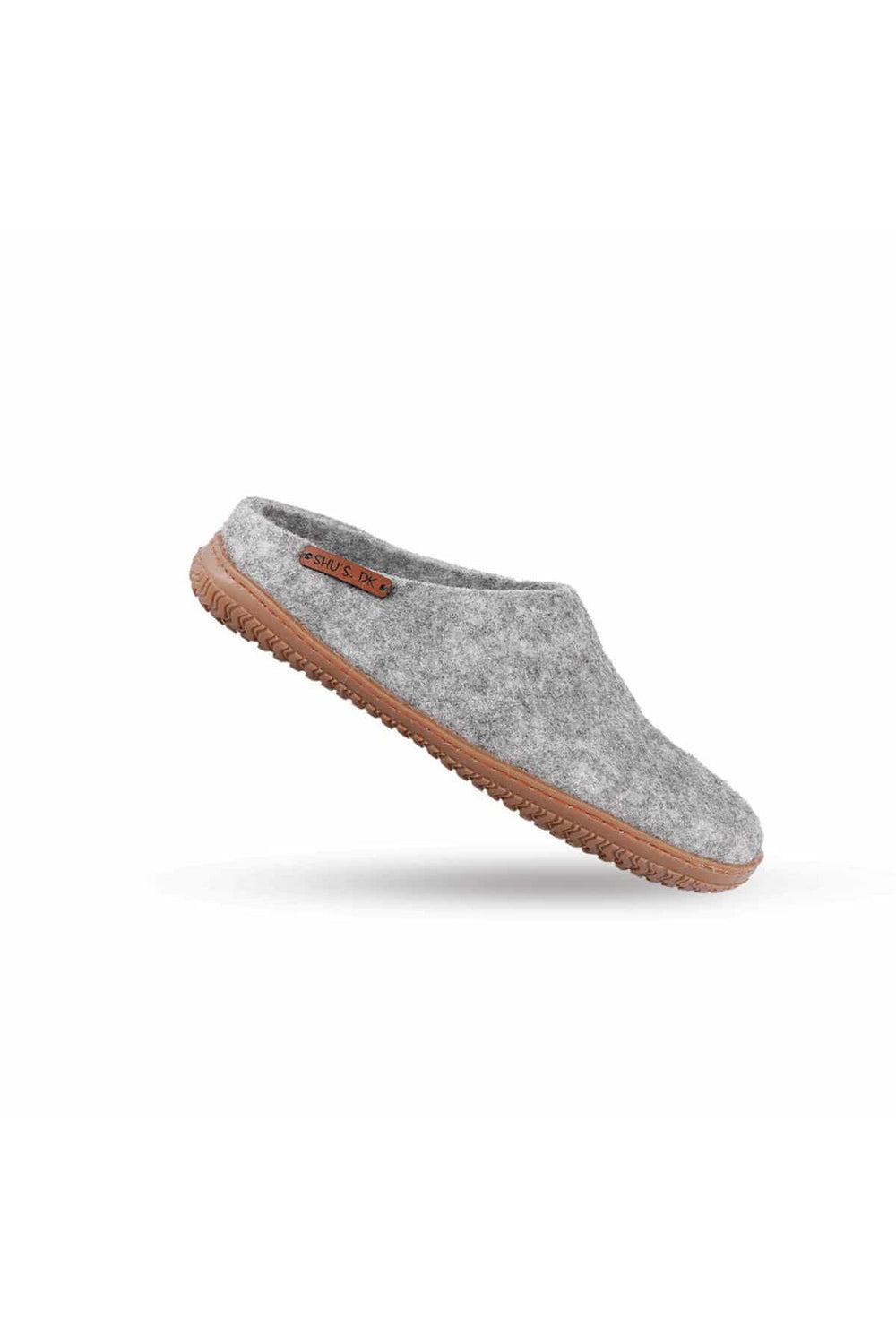 Uldtøfler (100% ren uld) - Model Grå m/Gummisål - Dansk Design fra SHUS
