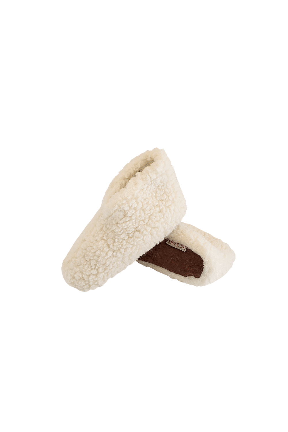 Fluffy Uld Hjemmesko (100% ren uld) - Model Hvid - Dansk Design fra SHUS