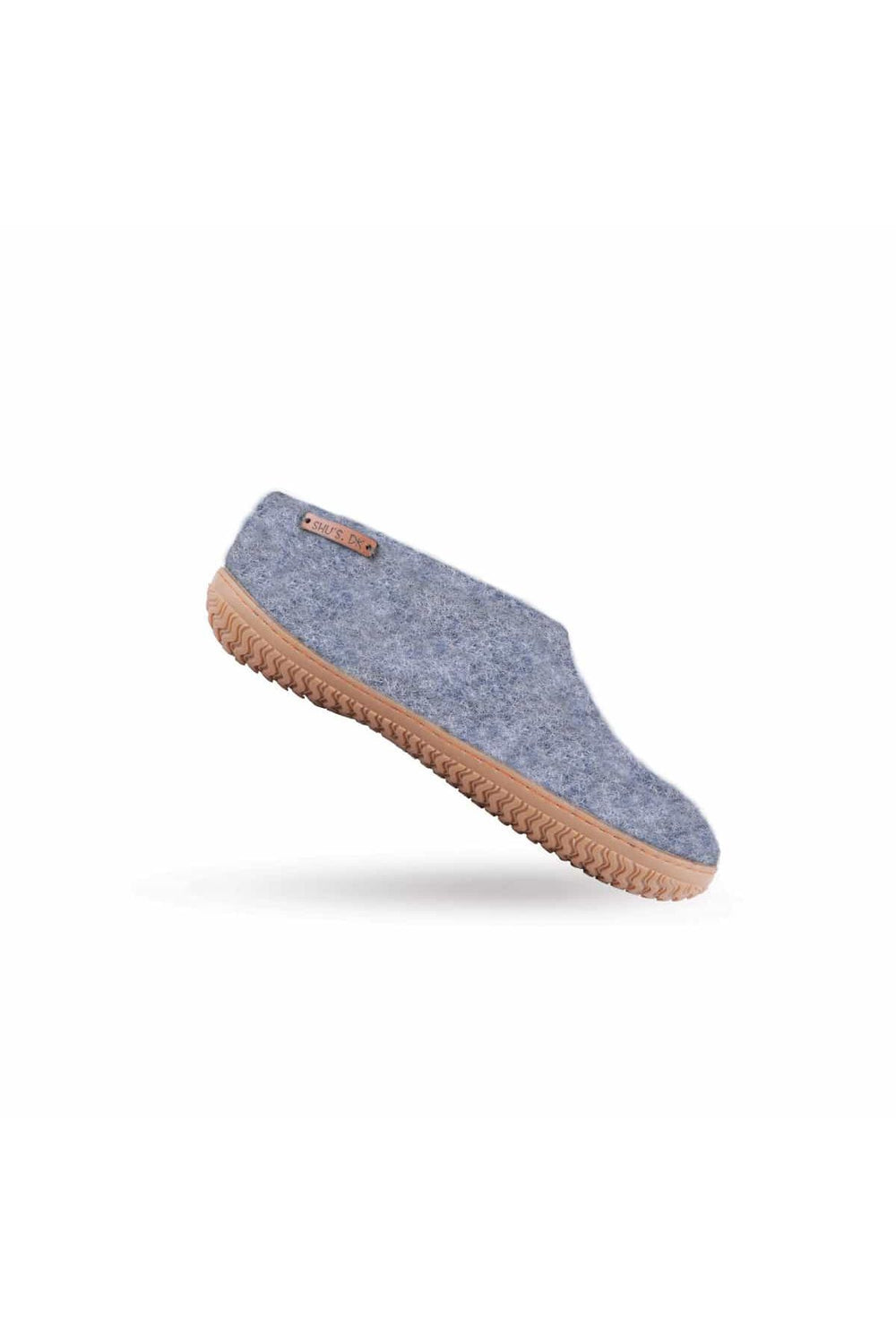 Uldhjemmesko (100% ren uld) - Model Denim m/Gummisål