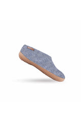 Uldhjemmesko (100% ren uld) - Model Denim m/Gummisål - Dansk Design fra SHUS